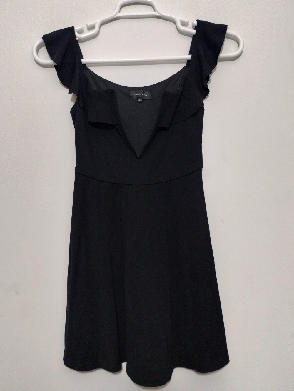 Majorelle Women's XS Mini Dress Deep V-neckline Revolve Fit Flare